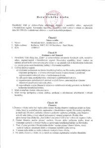 Stanovy Heraldického klubu